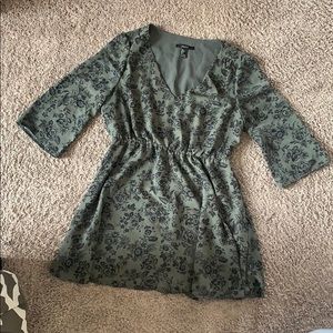 Olive green dress